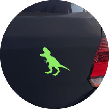 Imagem de Adesivo de Carro Dinossauro Tiranossauro Rex - Cor Verde Claro - Melho