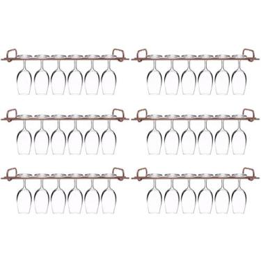 Imagem de Conjunto 6 Organizadores Porta Taças 42cm Suportes Para Pendurar Taças