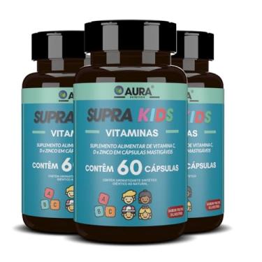 Imagem de Supra Kids Vitamina C, D e Zinco Infantil Sabor Frutas Silvestres - Aura Nutrition