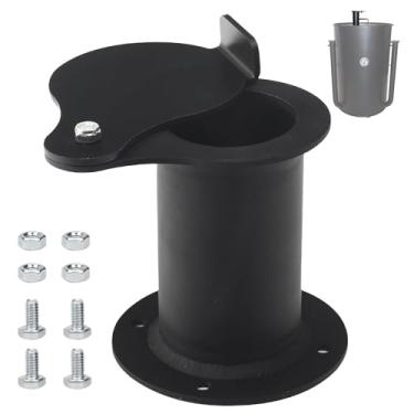 Imagem de Amortecedor de ventilação flangeado em gota de 5 cm, compatível com exaustor de tampa de defumador de tambor UDS, para fumadores de tambor feio UDS de 140 litros