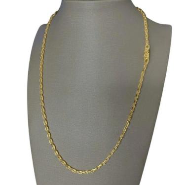 Imagem de Cordão Cadeado 2mm Feminino - Banhado a Ouro 18k - ToJoia18k