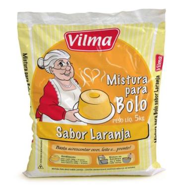 Imagem de Mistura Para Bolo Vilma 5kg - Escolha Seu Sabor, Laranja
