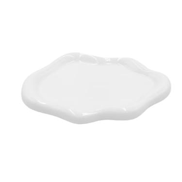 Imagem de Bandeja de joias com chapeamento de cerâmica, ouro, prata, forma redonda, penteadeira, suporte de anel, decoração de quarto, estética para mulheres e meninas