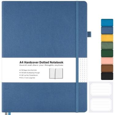 Imagem de Caderno Journal MALEDEN A4 (21x29,7cm) - Capa Dura Pontilhada Azul
