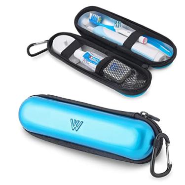 Imagem de Wilken — Capa de escova de dentes elétrica | Capa de viagem universal | Modelo de injeção de plástico | Compatível com marcas de escova de dentes Oral B, Sonicare e mais elétricas, Azul