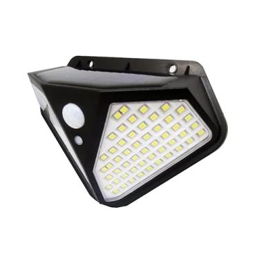 Imagem de Luminária Solar de Parede com Sensor de Movimento, 102 LEDs, 25W, IP65, 14 x 10,5 cm, Preta