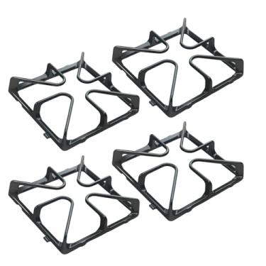 Imagem de WB31K10034 Substituição de grelha de queimador para GE Queimador Grelha de Fogão Peças General Electric Gas Range Grade de Superfície Superior, Rack de Ferro Fundido, Pacote com 4