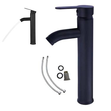 Imagem de Torneira Monocomando Banheiro Lavabo Bancada Mesa Pia Aerador Misturador Agua Quente Fria Lavanderia Hotel Restaurante Resistente Multiuso