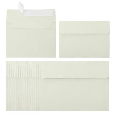Imagem de PATIKIL Pacote com 24 envelopes A2, envelopes de convite bege autoselados para cartões postais de casamento, fotos, anúncios, correspondências, tamanho 11 x 14 cm