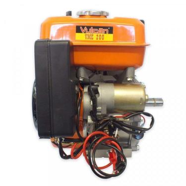 Imagem de Motor Estacionário A Gasolina 6,5hp Vme200 Motores Estacionários Vulcan Equipamentos Laranja