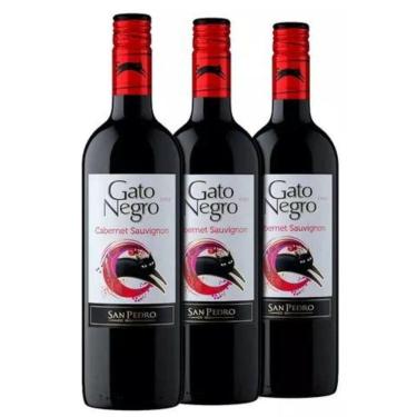 Imagem de Kit vinho Chileno Gato Negro Cabernet Sauvignon 750ml