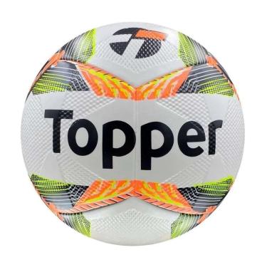 Imagem de Bola Futsal Topper Slick 24 Branco/Amarelo
