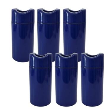 Imagem de Kit 6 Porta Garrafa Térmico 600ml - Camisinha para Cerveja - Isopor para Cerveja | Bar | Restaurante | Lanchonete (Azul)