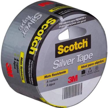 Imagem de Fita Silver Tape Cinza Alta Resistência 45mm x 5m 3M
