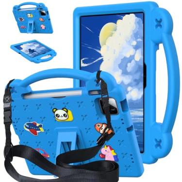 Imagem de YRH Capa para tablet Onn de 11 polegadas (2024) modelo 100146660, com alça de suporte, capa infantil de EVA para Walmart Surf Onn Tablet Pro 11 polegadas, azul