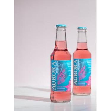 Imagem de Suco de Uva Rosé Gaseificado Aurora Integral, Kit com 6 Garrafas, 275ml, Sem Açúcar, Sem Glúten