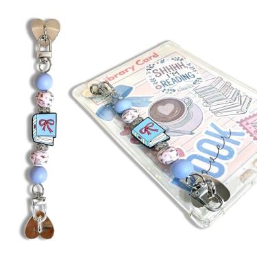 Imagem de Alça para E-Reader, pingente de corrente de silicone fofo para Kindle, acessórios para leitor de e-book, alça de mão para dispositivo E-Reader, presente assustador de livros (livro)