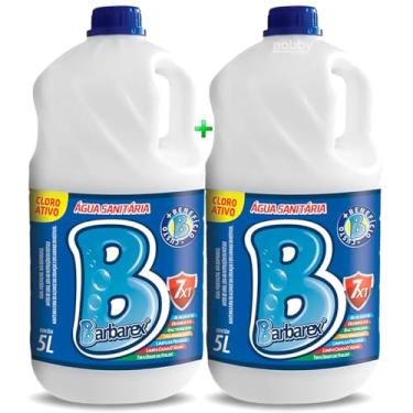 Imagem de Água Sanitária 7 em 1, Cloro Ativo, Kit com 2 Unidades de 5 Litros, Alvejante e Desinfetante