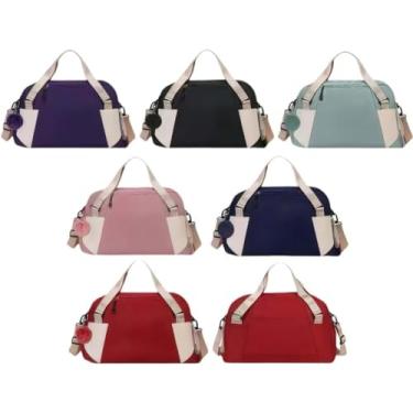 Imagem de Bolsa Mala De Viagem Com Pompom Grande Academia Multifuncional De Grande Capacidade(COR ALEATORIO - 008#)
