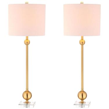 Imagem de Abajur Luminária de Mesa, Estilo Moderna Contemporânea com 86 cm de Altura para Quarto, Sala de Estar e Escritório, 2 Un, 110V 60W