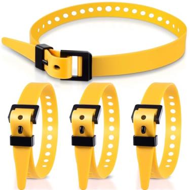 Imagem de Blulu Pacote com 4 correias industriais reutilizáveis de 50 cm de comprimento tiras de tensão confiáveis para proteger a engrenagem do motor da bicicleta -32 kg. Carga de trabalho, abraçadeiras