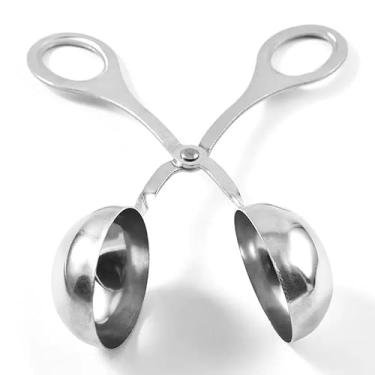 Imagem de Máquina de fazer almôndegas, colher de bolo de aço inoxidável para cozinha, para almôndegas perfeitamente moldadas sempre, tamanho pequeno