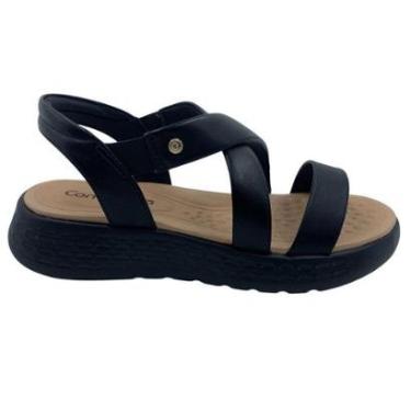 Imagem de Sandália Papete Comfortflex Calce Fácil Preta 2547402 - Preto 40-Feminino
