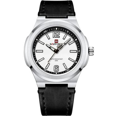 Imagem de Relógio De Pulso De Quartzo Masculino Design Esportivo Impermeável Branco