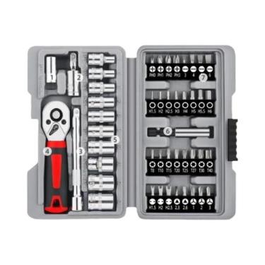 Imagem de Conjunto De Bits De Catraca De Liberação Rápida 1/4'' Em Aço Cr-V, Cha