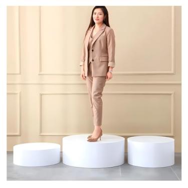 Imagem de 1 Pedestal de exibição redondo para manequim de loja, plataforma de elevação nupcial Boutique Suporte de exibição de cilindros para eventos, fotos de produtos, decoração (40 x 30 cm)
