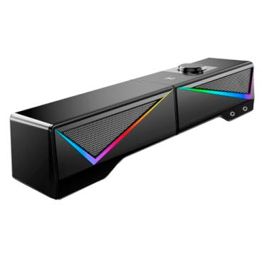 Imagem de Caixa de Som para PC Computador Bluetooth USB Gamer Soundbar Duo