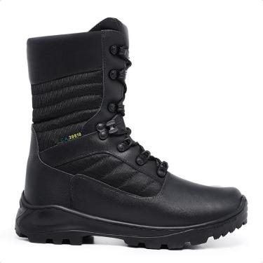 Imagem de Bota Militar e Motociclista Coturno Acero Couro Preto com CA Cano Alto DLTCA60P-Masculino