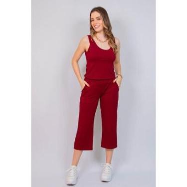 Imagem de Conjunto Maria Paes Calça Pantacourt e Regata-Feminino