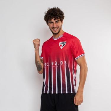 Imagem de Camiseta São Paulo Surf Center Tri Mundial Vermelha-Masculino