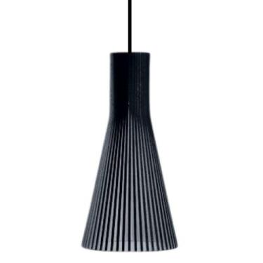 Imagem de Luminária Teto Tipo Pendente Funil Mdf - Completa Cor: Preta - LENOBRE