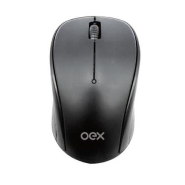 Imagem de Mouse Standard Wireless com 3 Botões OEX MS412 Preto