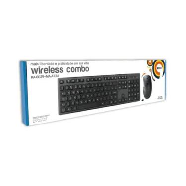Imagem de Kit Teclado E Mouse Kmex 2400Dpi S/ Fio KA6029+MAA734