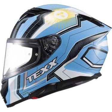 Imagem de Capacete Texx Kaiman Flag Argentina, Azul Claro, 58