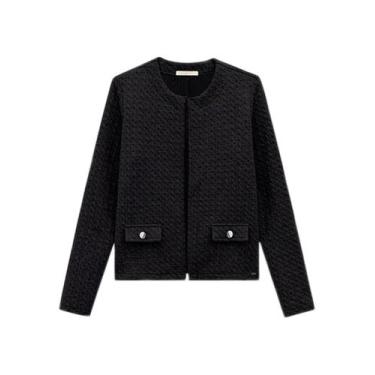 Imagem de Casaco feminino adulto pp preto - Ahmad, Cinza, PP