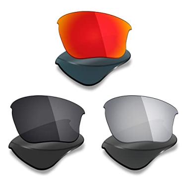 Imagem de 3 pares de lentes polarizadas de substituição Mryok para óculos de sol Oakley Flak Jacket XLJ – Opções