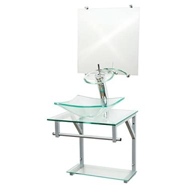 Imagem de Gabinete Incolor de Vidro Para Banheiro 40cm CQ30cm