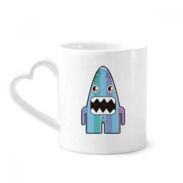 Imagem de Caneca Universe Alien Monster Blue Monster Coffee Ceramic Drinkware Copo de coração de vidro