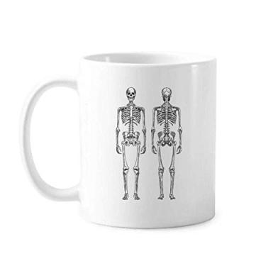 Imagem de Caneca esqueleto estrutura do corpo humano cerâmica cerâmica xícara de porcelana café louça