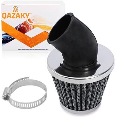 Imagem de Limpador de filtro de ar QAZAKY 38mm 39mm 40mm 1,5 polegadas 45 graus angulado para 50cc 70cc 90cc 110cc 125cc 150cc 200cc motocicleta ATV Quad Scooter Gokart Moped Chopper Pit Dirt Pocket Mini Super