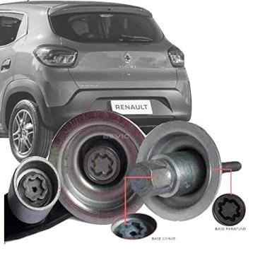 Imagem de Trava Antifurto Anti Roubo Estepe Compatível com Kwid 2017 Em Diante Sparelock Com Mais de 10.000 Segredos FT45