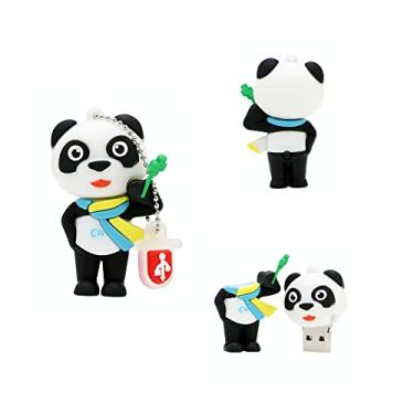 Imagem de Dispositivos de armazenamento de fotos digitais - Pen Drive USB de 16 GB - Pendrive legal - Unidade de armazenamento (Panda)