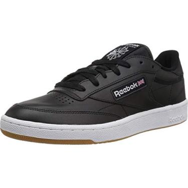 Imagem de Reebok Tênis masculino Club C, Goma preta/branca, 4