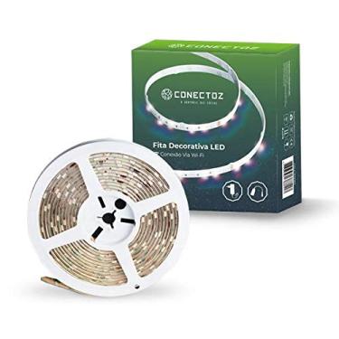 Imagem de Smart Fita LED Inteligente Wi-Fi Decorativa, 5 Metros, Acompanha Ritmo da Música, Branco Frio, Quente e Colorido, Ajuste Cores e Intensidade pelo Smartphone - Compatível com Alexa, Smart Home