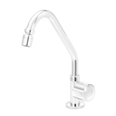 Imagem de Torneira Cozinha Mesa Bica Móvel ¼ Volta 1167 Mônaco Plus C40 Cromado Cromado