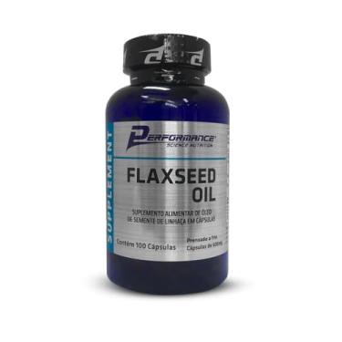 Imagem de Flaxseed Oil 600mg Óleo de Semente de Linhaça Dourada (100 Caps.) - Performance Nutrition